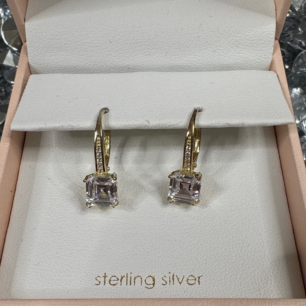Tabitha Webb Sterling Silver and Gold Drop Earrings